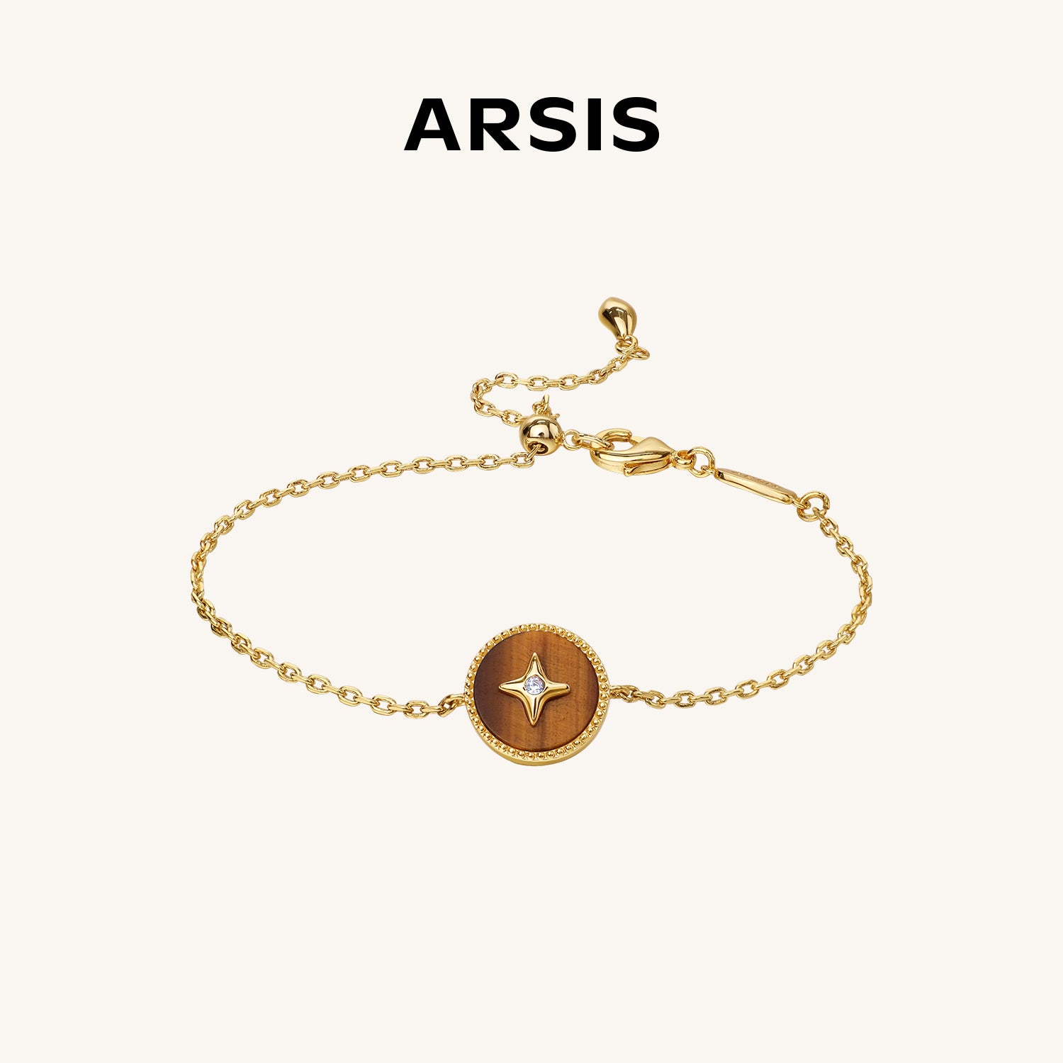 ラッキースター 白蝶貝/タイガーアイ/レッドアゲート ブレスレット – ARSIS