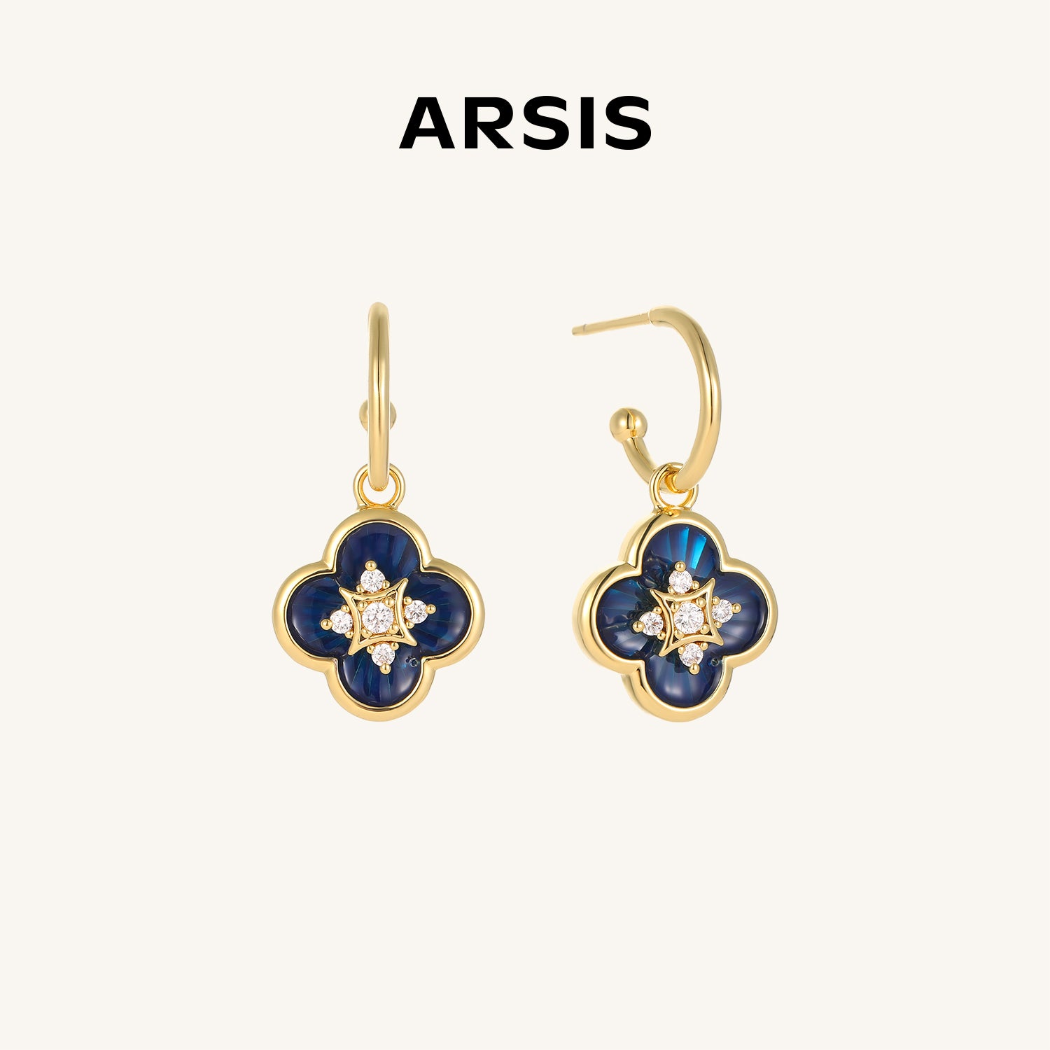 四つ葉のクローバー ドロップピアス – ARSIS