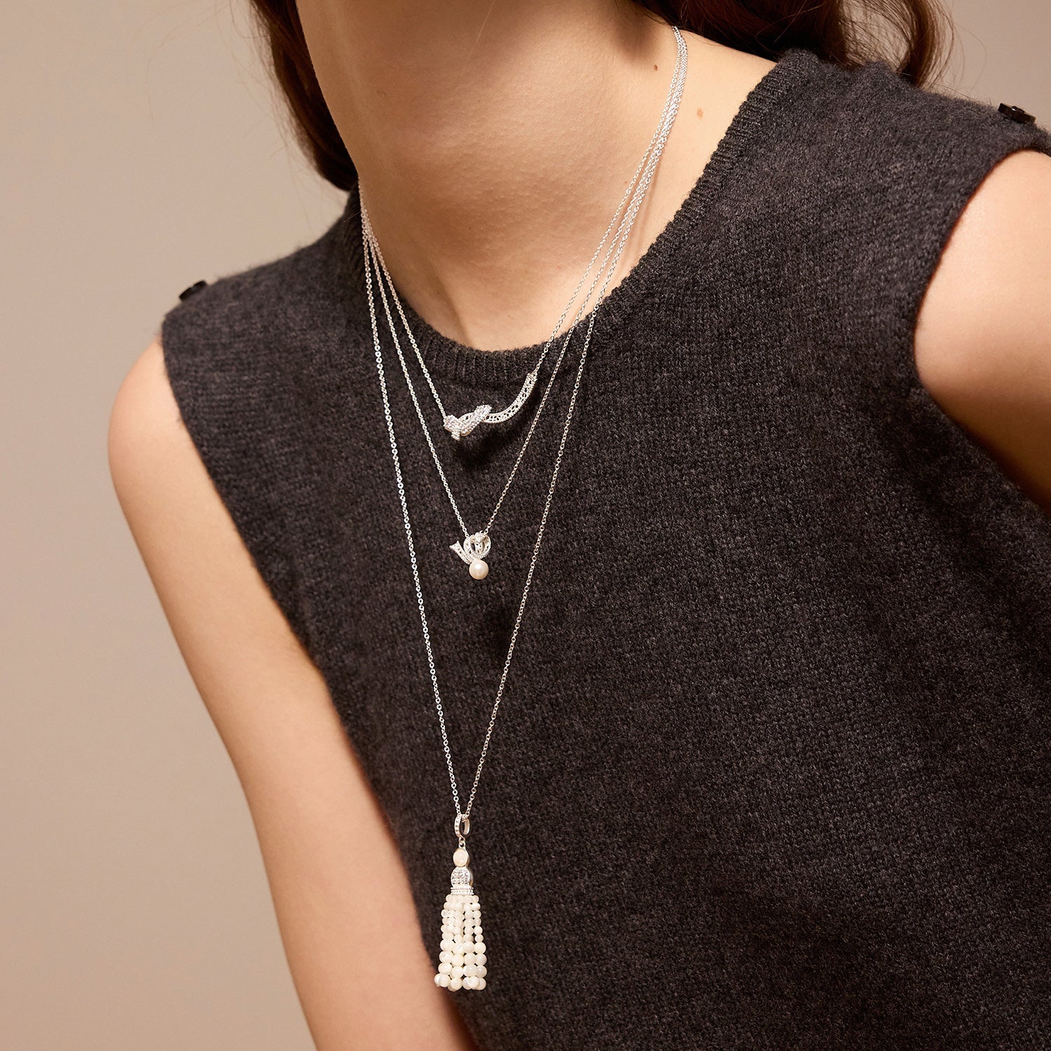 パールタッセルペンダント ロングネックレス – ARSIS