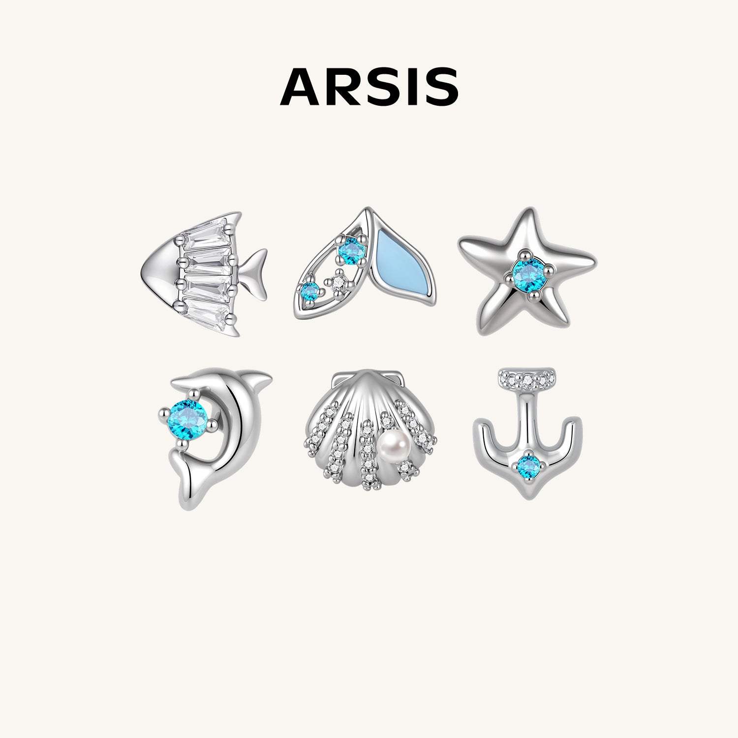 海の物語 スタッドピアス セット – ARSIS