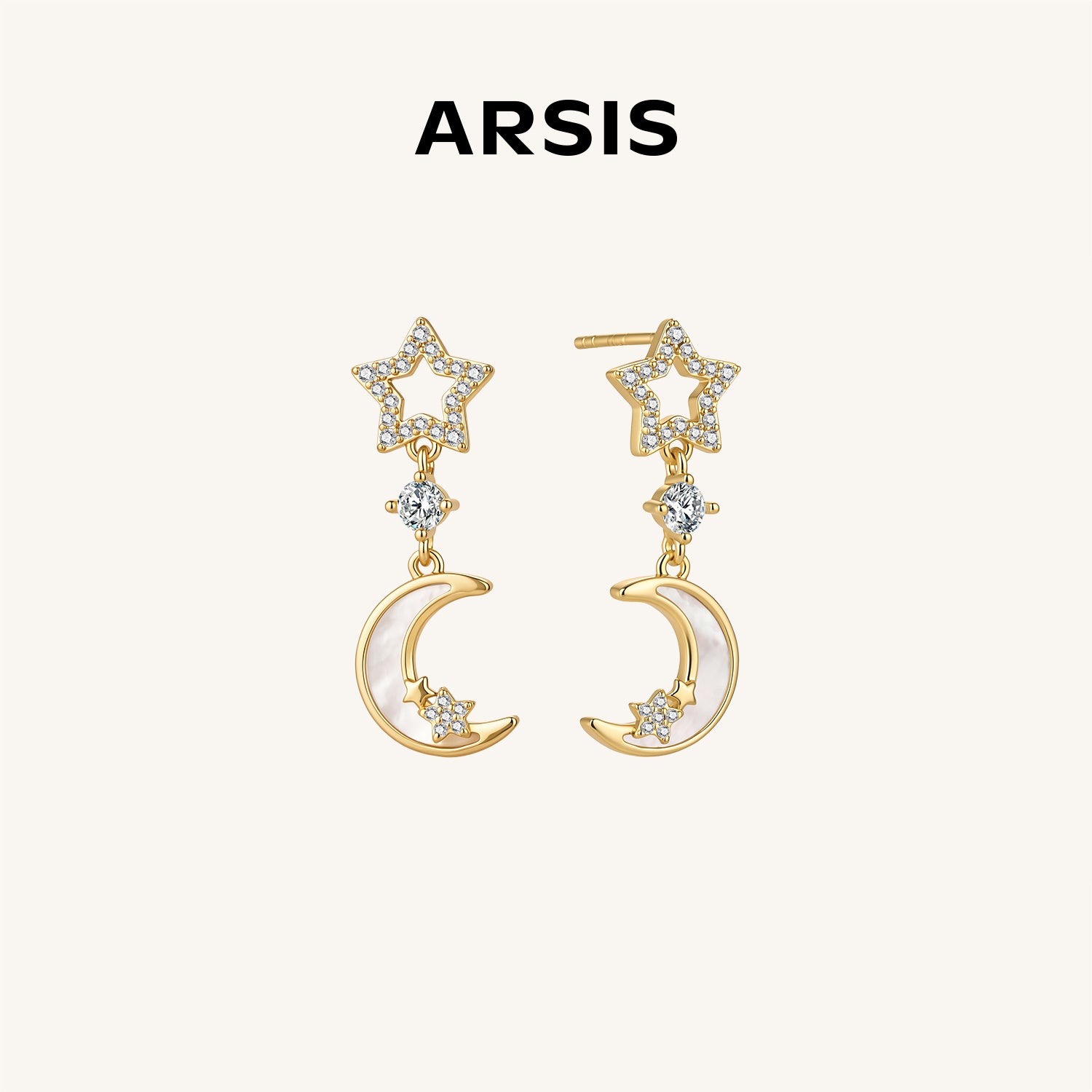 星月ドロップピアス – ARSIS