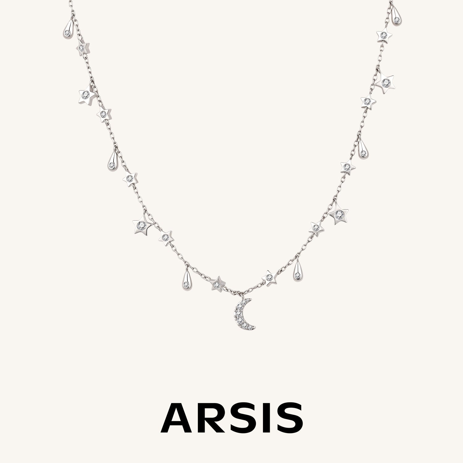 星月 ドロップ チョーカーネックレス – ARSIS