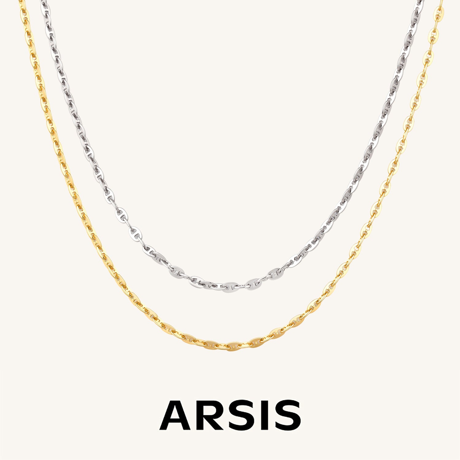 シグネチャー トリプルインターロック ネックレス – ARSIS