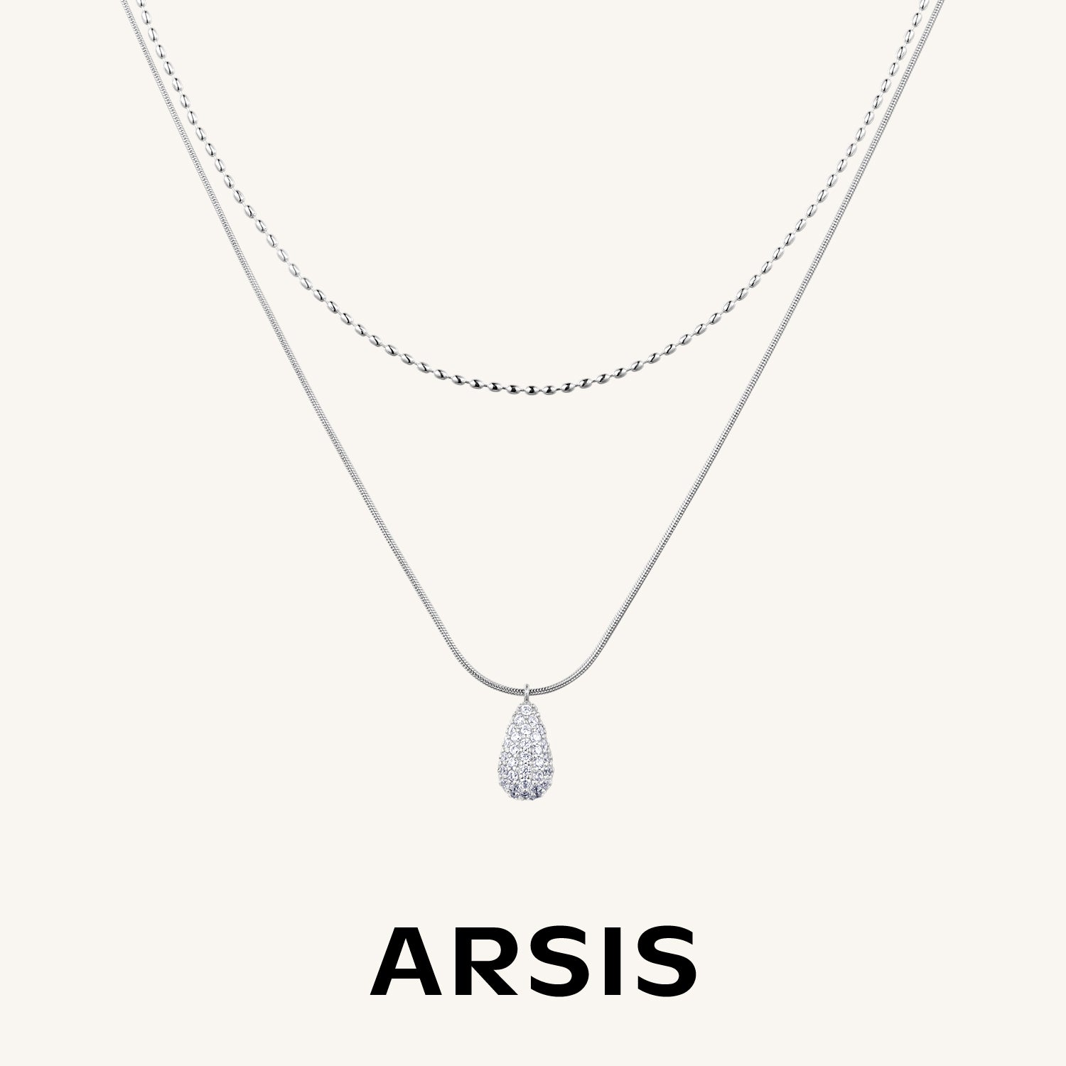 ティアドロ ネックレス レイヤード ティアドロップ ネックレス – ARSIS