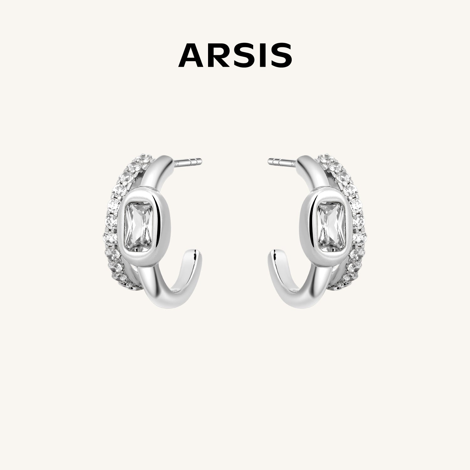 Lucia シュガーキューブ フープピアス – ARSIS