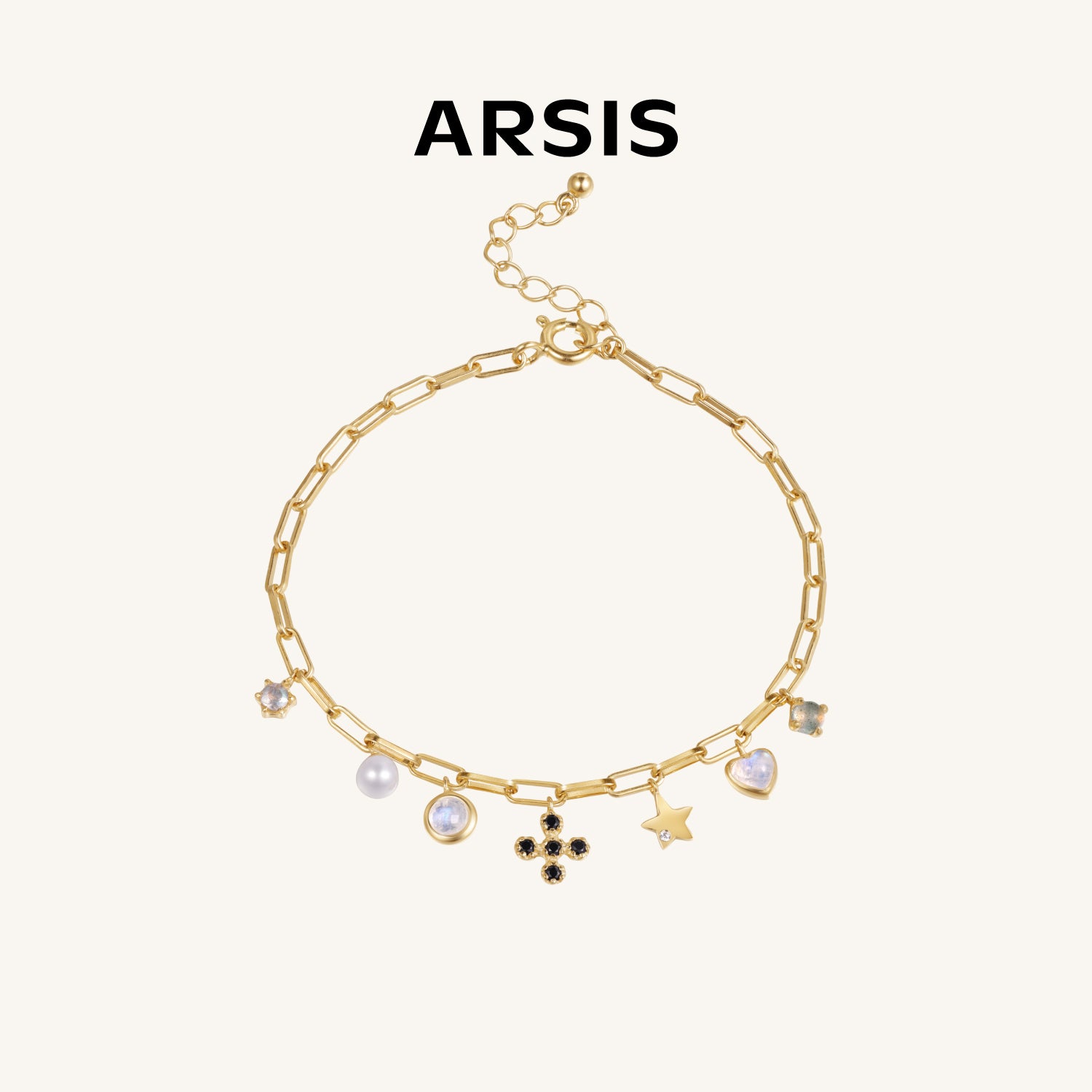 アゲート 四つ葉 クローバー SV925 ブレスレット – ARSIS