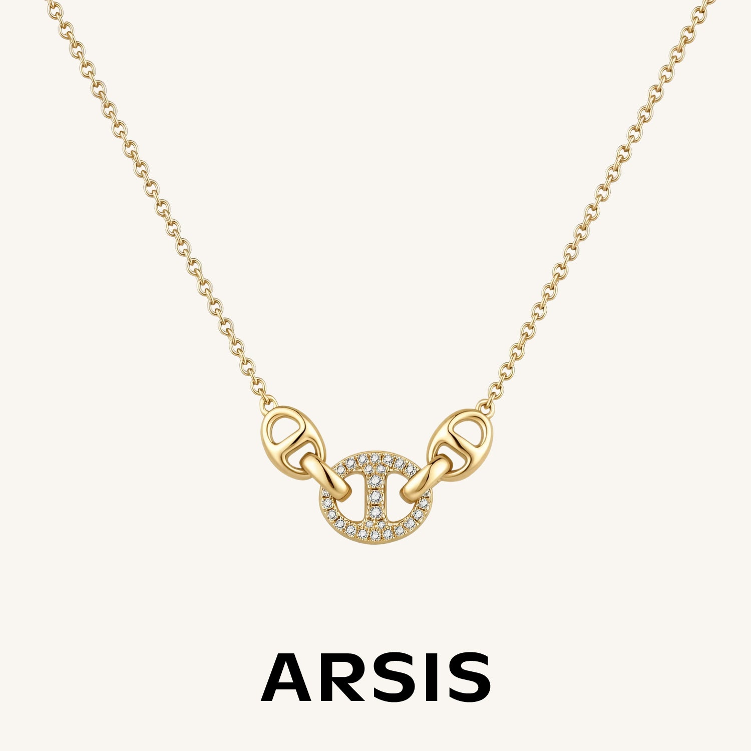 シグネチャー トリプルインターロック ネックレス – ARSIS