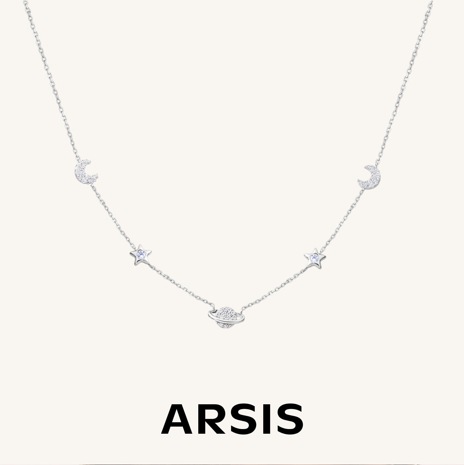 星と月のきらめき チョーカーネックレス – ARSIS