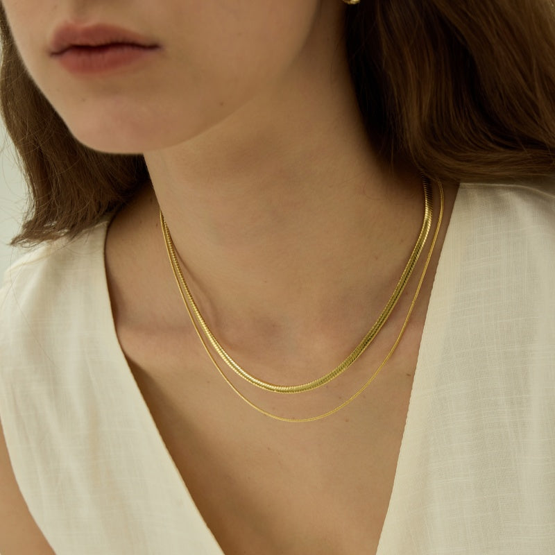 ミックス＆マッチ スネークチェーン ツイン ウィメンズ ネックレス – ARSIS