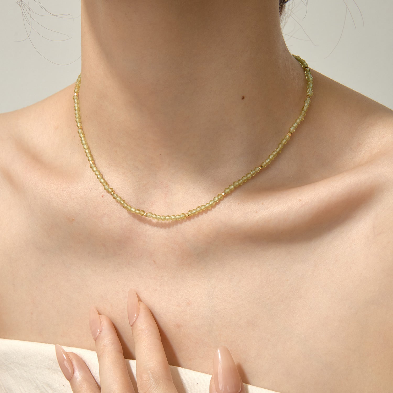 8月の誕生石 ペリドット ビーズエネルギー ネックレス – ARSIS