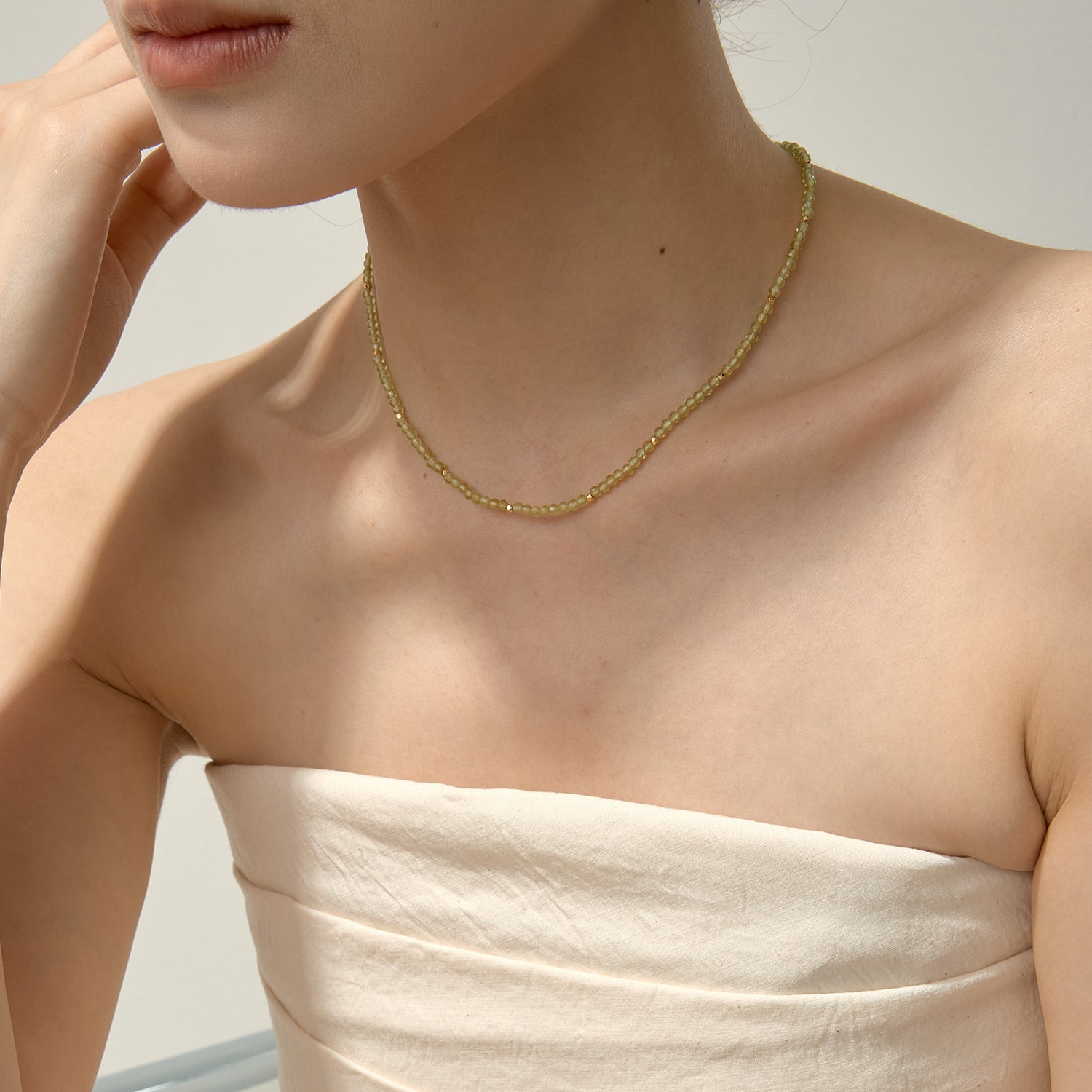 8月の誕生石 ペリドット ビーズエネルギー ネックレス – ARSIS
