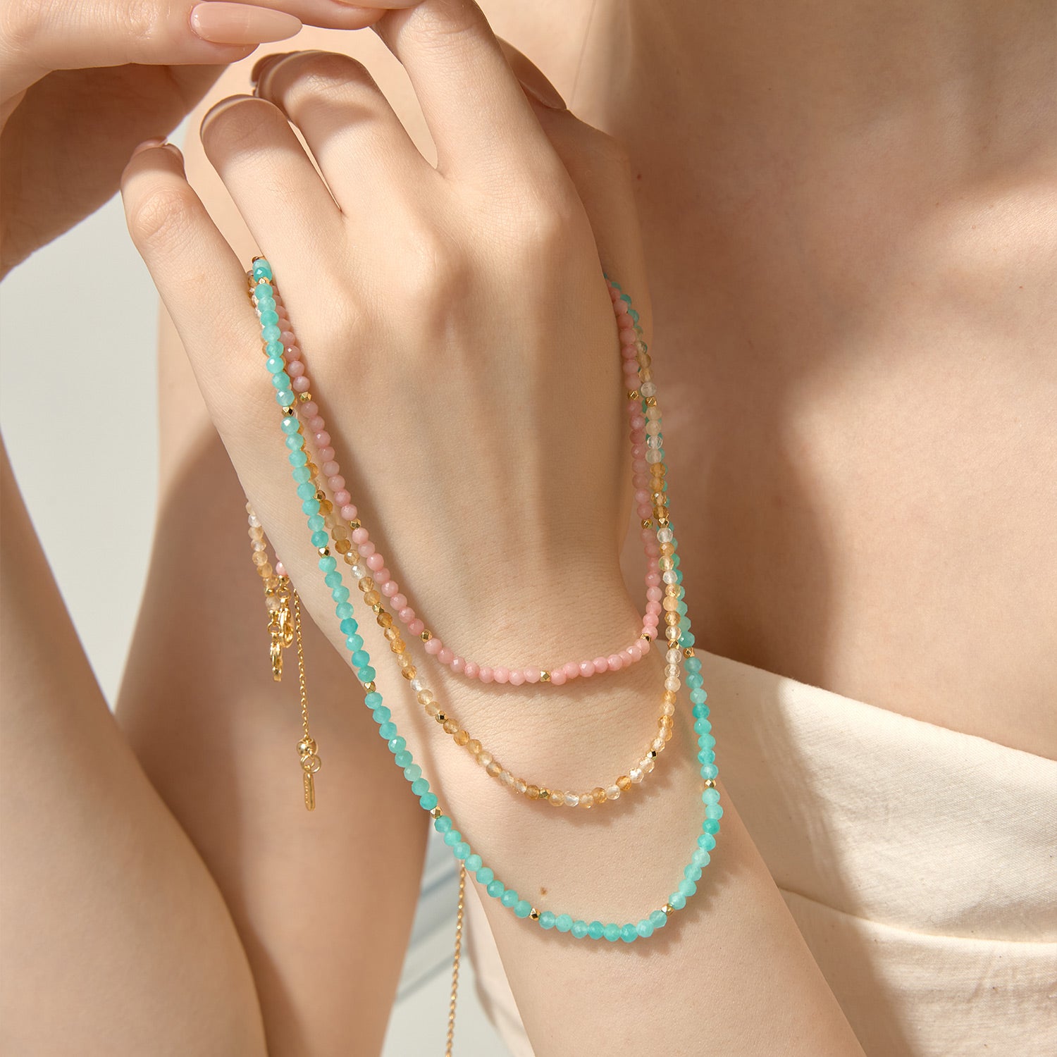 高品質 シトリンビーズネックレス 46cm 11月の誕生石 シトリン ビーズ エネルギー ネックレス – ARSIS