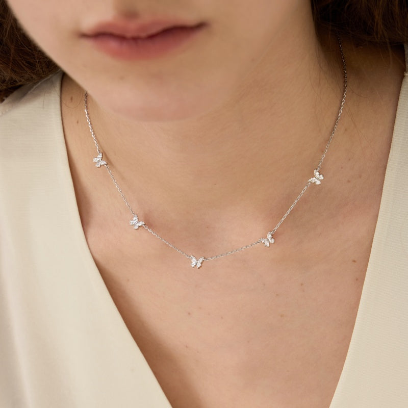 LKサロン バタフライミニネックレス WG 定価356,400円 LKサロン