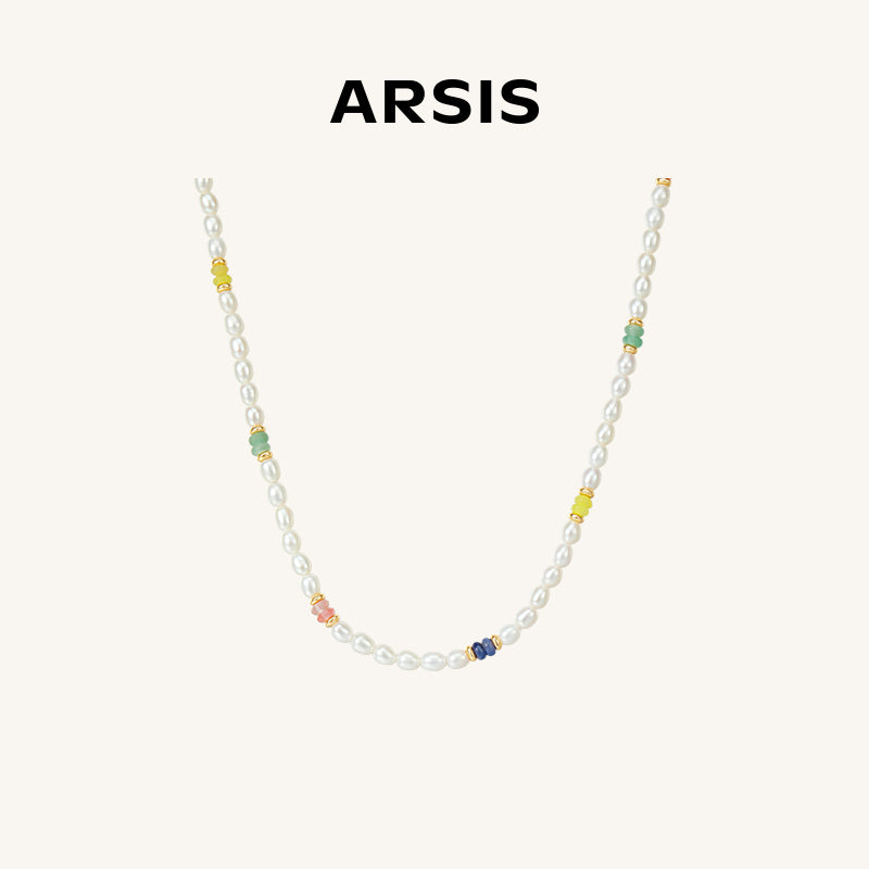 天然石マルチカラービーズ 淡水パール ネックレス – ARSIS